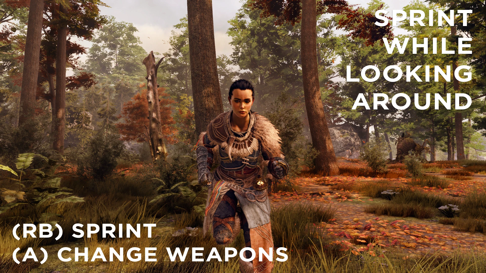 GreedFall "Смена кнопок бега и выбора оружия"