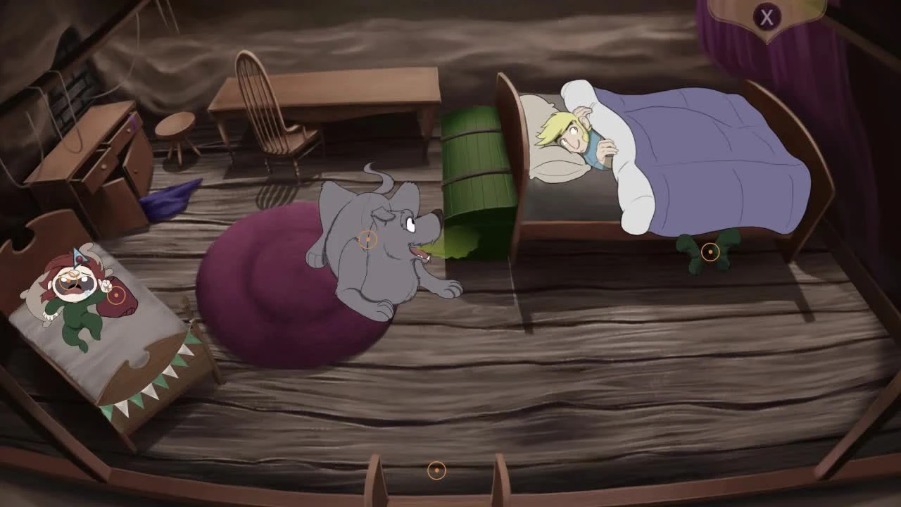 Видео геймплея приключенческой игры The Little Acre для Switch