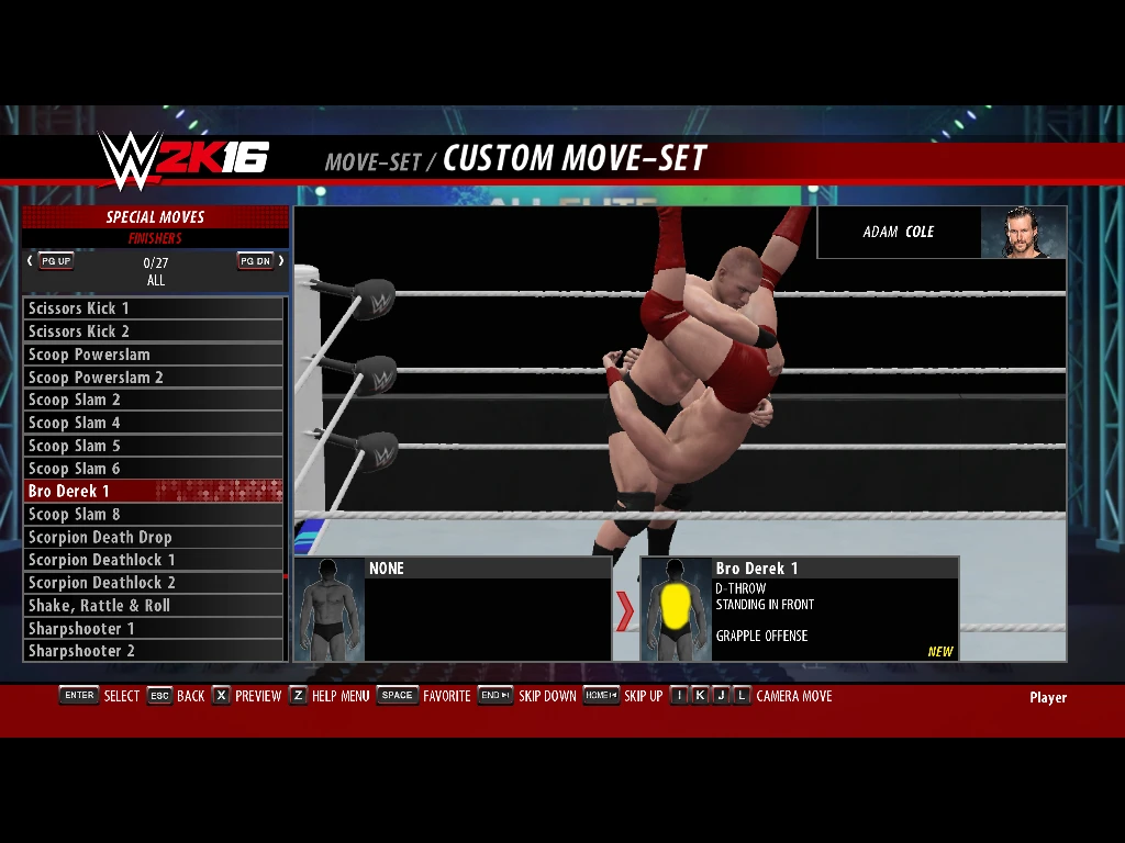 WWE 2K16 "Анимации движений 2K19 порт V.2"