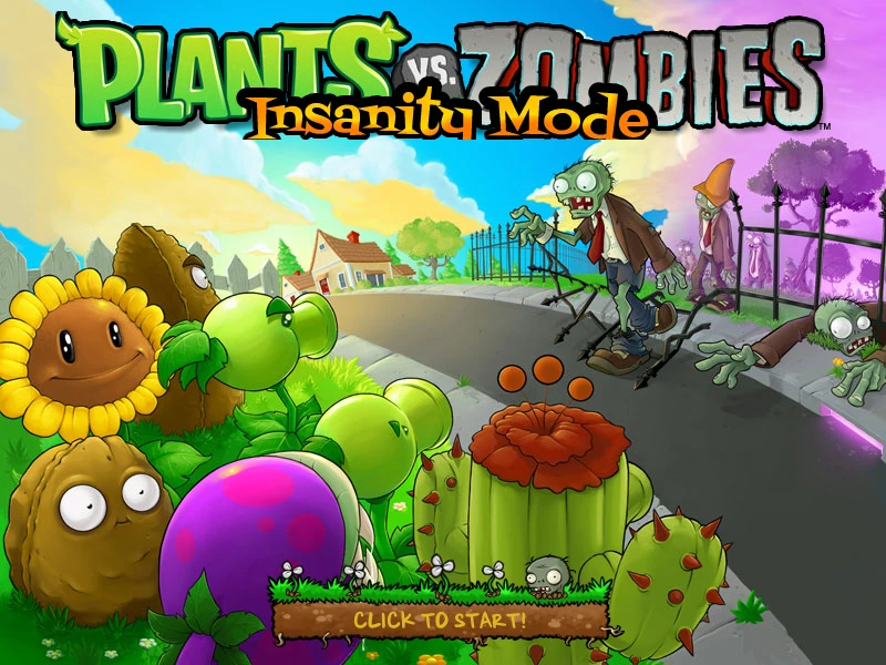 Plants vs. Zombies "Безумный Мод Insanity mode" [Beta 6.20]