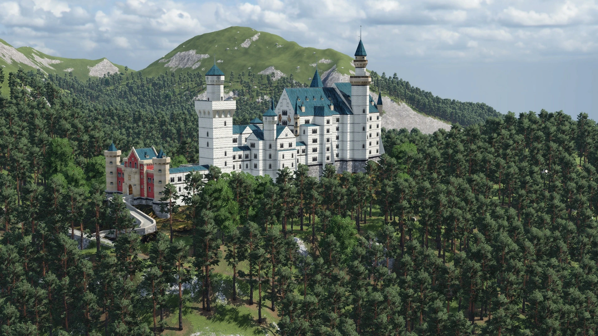 Transport Fever 2 "Замок Neuschwanstein"