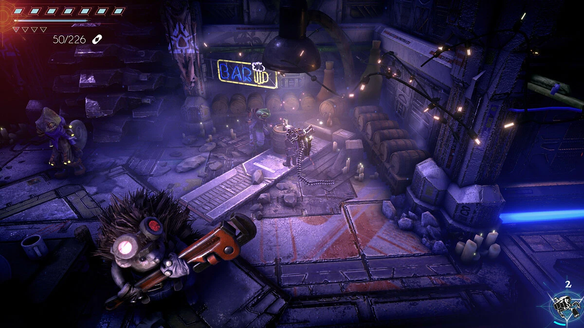 Игровой процесс изометрического шутера Clid The Snail