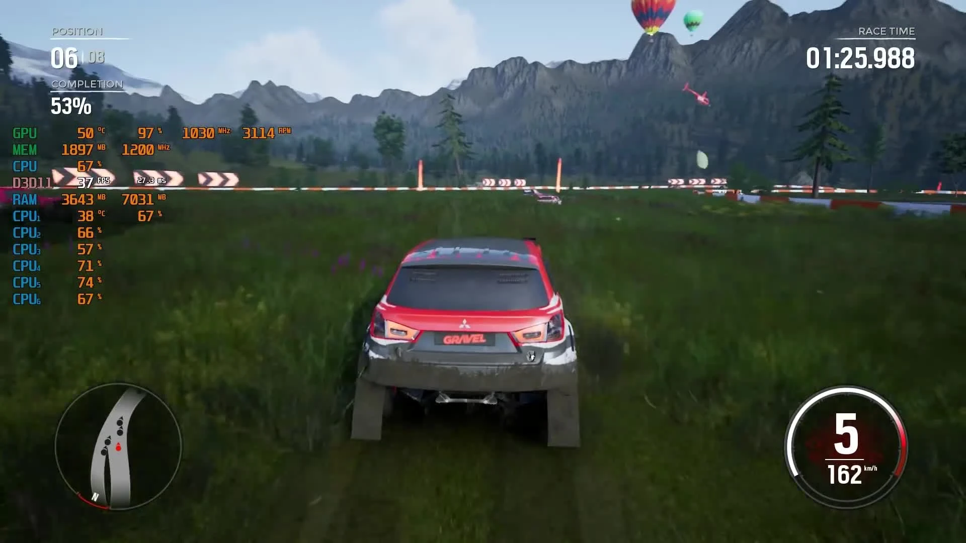 Gravel на слабом ПК (2-6 Cores, 4-12 Ram, GeForce 630, 550, 1060/Radeon 7870)