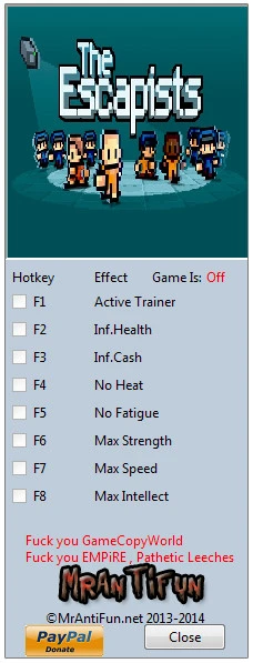 The Escapists: Трейнер/Trainer (+7) [1.23] {MrAntiFun}