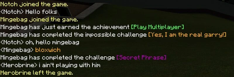Garry's Mod "Интерфейс чата из майнкрафта"