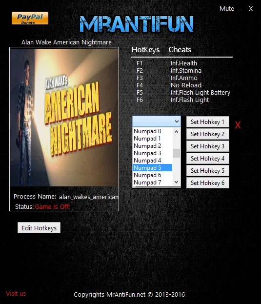 Alan Wake's American Nightmare: Трейнер/Trainer (+6) [1.03.17] {MrAntiFun}