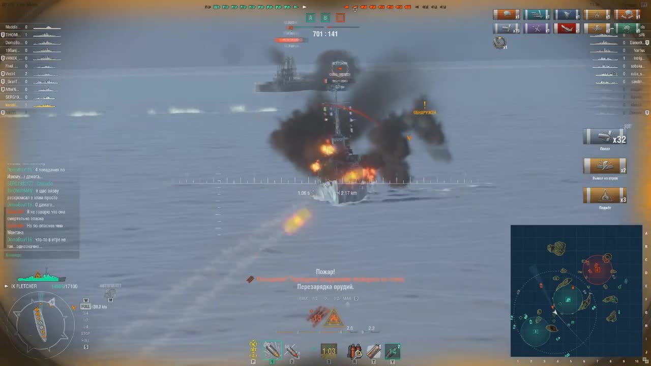 Обзор эсминец Fletcher в World of Warships | Терминатор