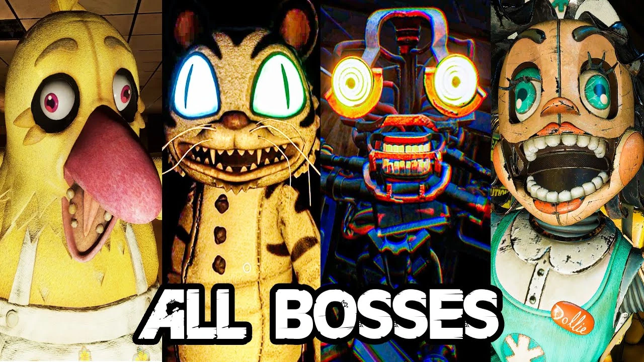 Все боссы и концовка хоррора FNAF: Secret of the Mimic