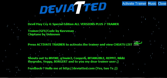 Devil May Cry 4 - Special Edition: Трейнер/Trainer (+7) [All Versions] {Kavvman / DEVIATED}