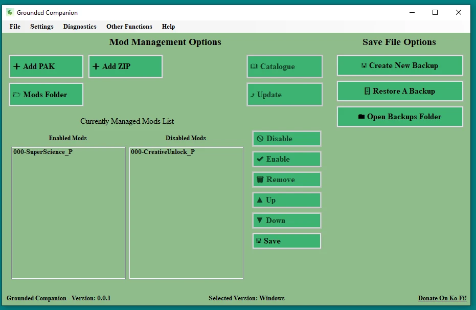 Grounded "Приложение-компаньон"
