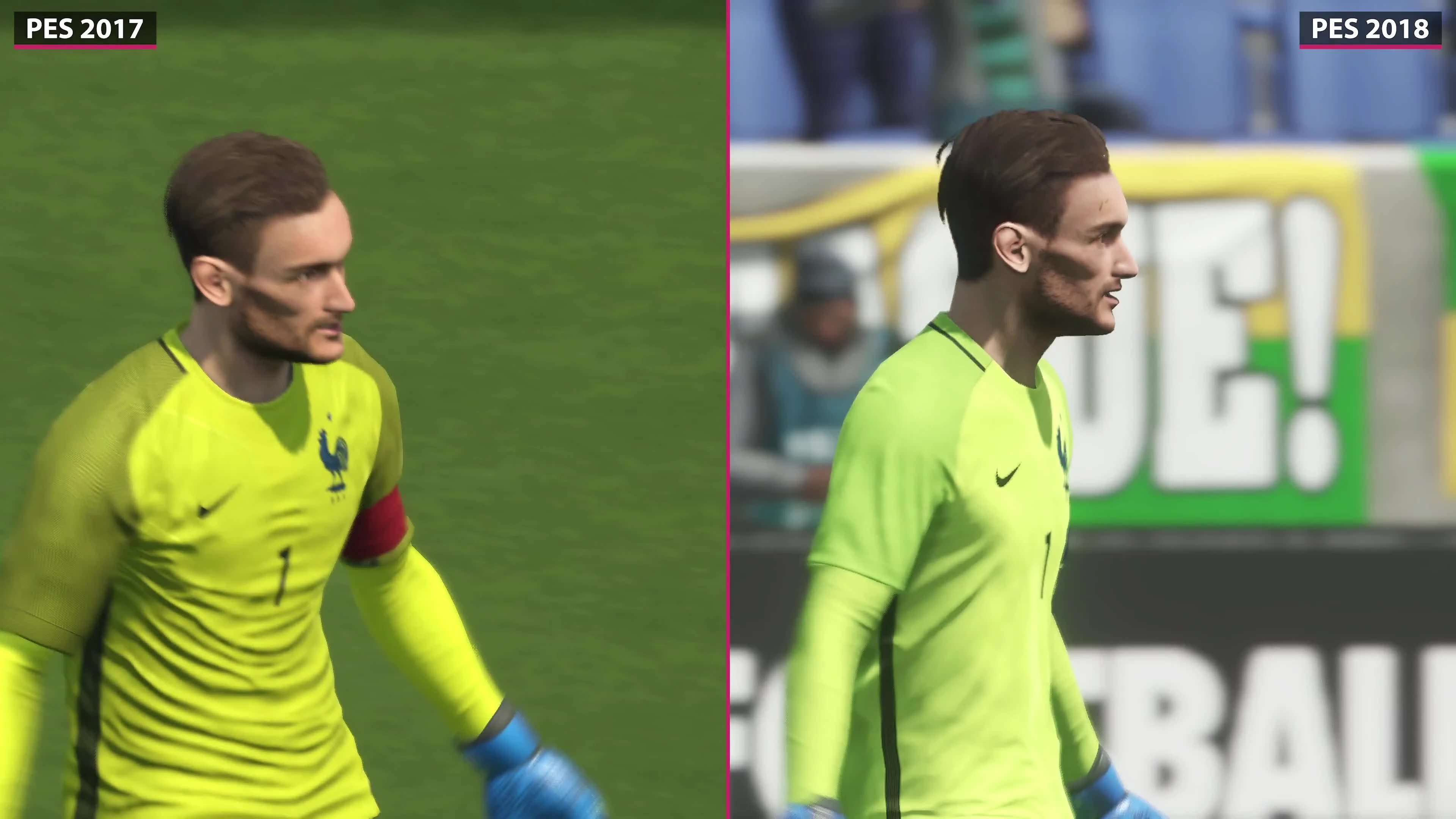 PES 2018 | Pro Evolution Soccer 2018 Beta vs. PES 2017 Graphics Comparison