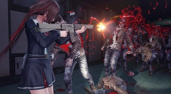 Главные героини школьного зомби-экшена SG/ZH School Girl/Zombie Hunter