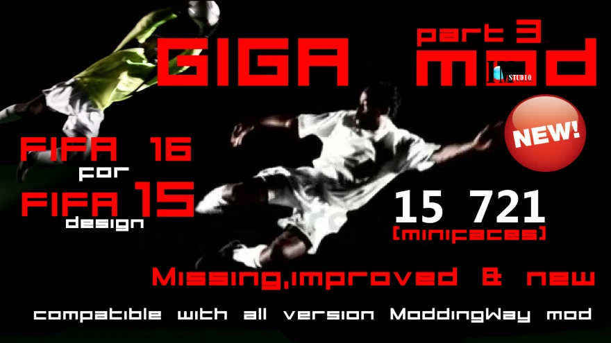 FIFA 15 "GIGA mod missing&improved faces"