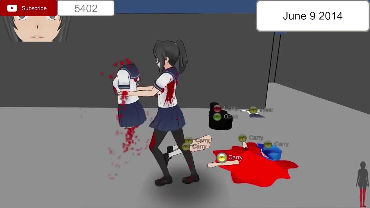 1 миллион подписчиков (Yandere simulator)