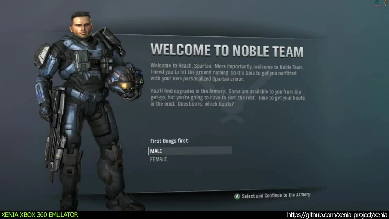 Halo: Reach на ПК - Xenia Xbox 360 эмулятор