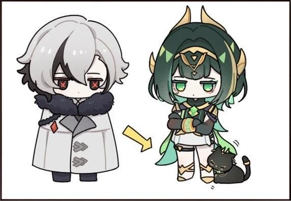 Арлекино, Нефер и их котики