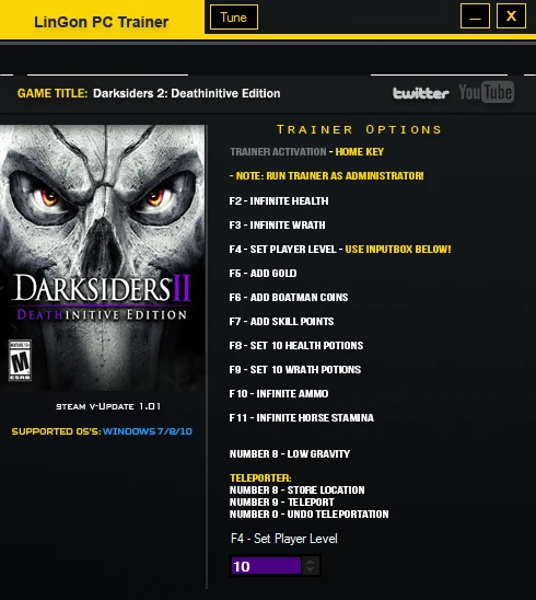 Darksiders 2: Deathinitive Edition: Трейнер/Trainer (+13) [1.1] {LinGon}
