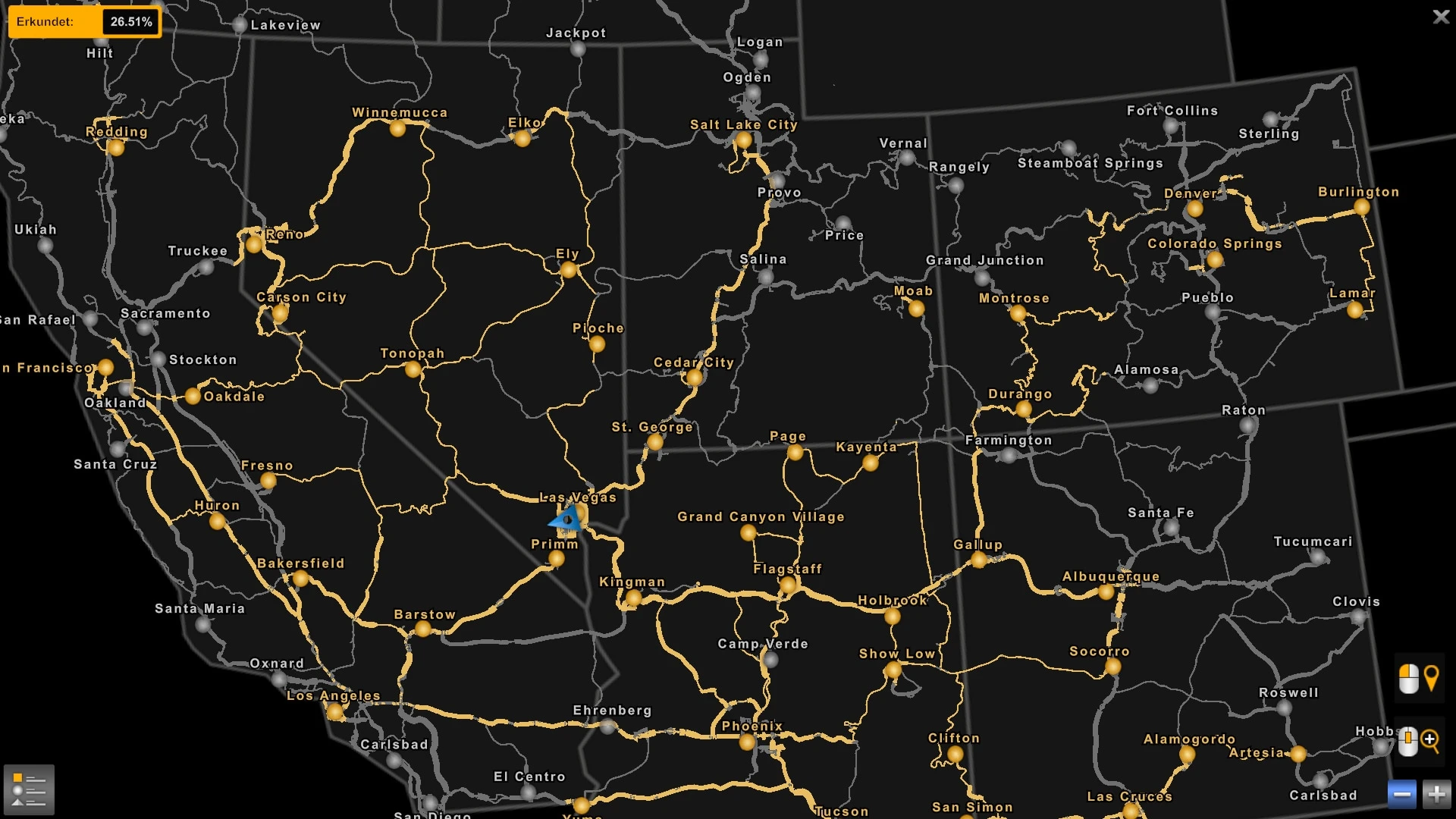 American Truck Simulator "Карта на весь экран (1.43.x)"