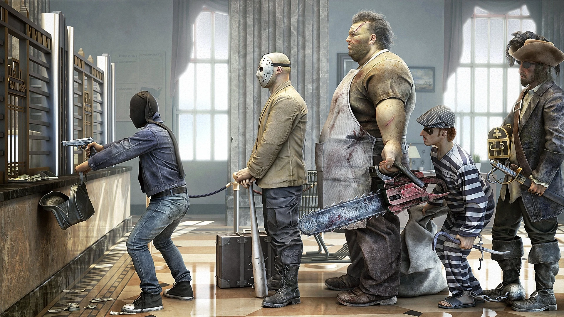 Очередь на ограбление