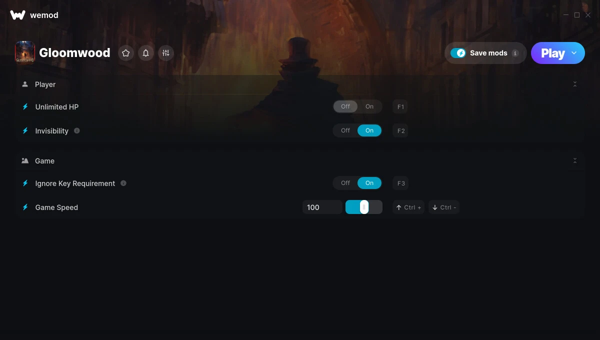 Gloomwood "Трейнер +4" [UPD: 08.08.2025] {ColonelRVH / WeMod}