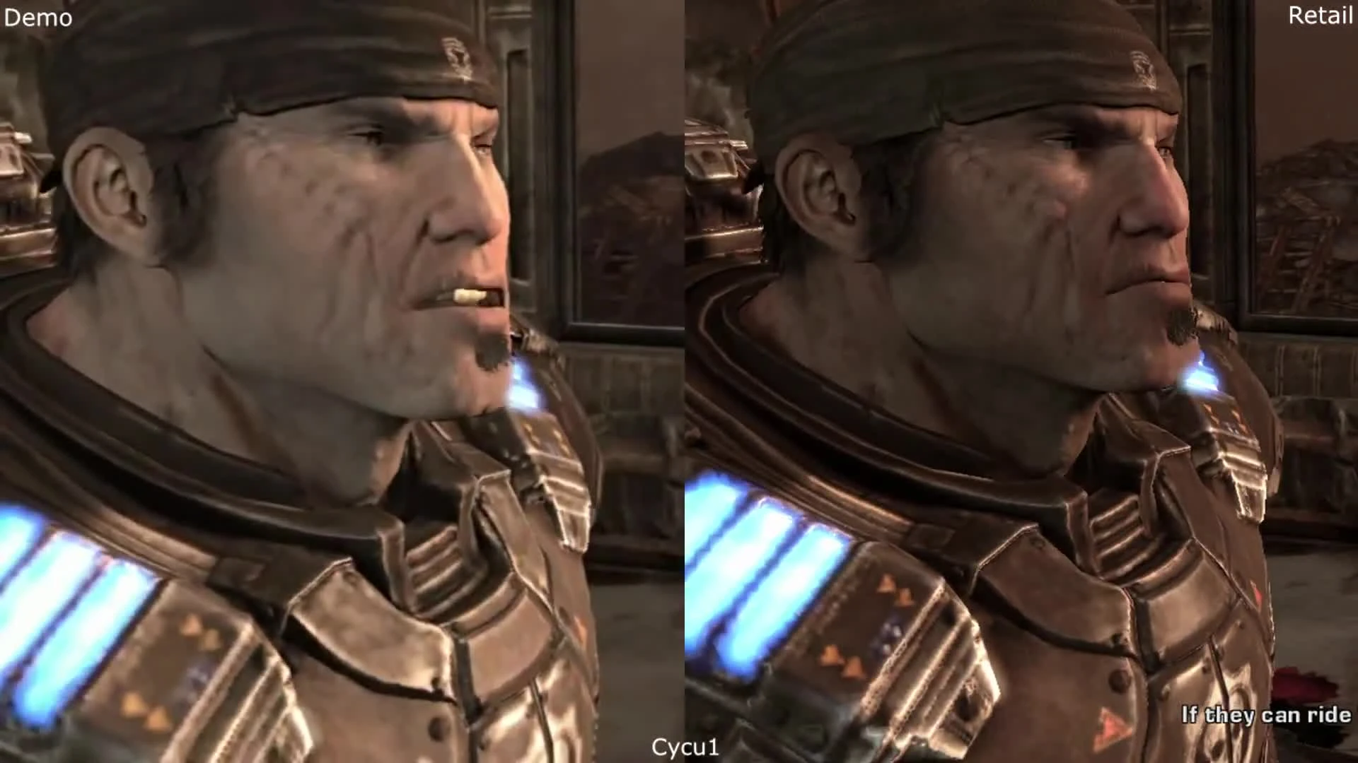 Сравнение графики - Gears of War 2 E3 2008 Демо vs Релиз