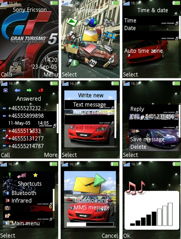 Gran Turismo "SE 240*320 Theme"