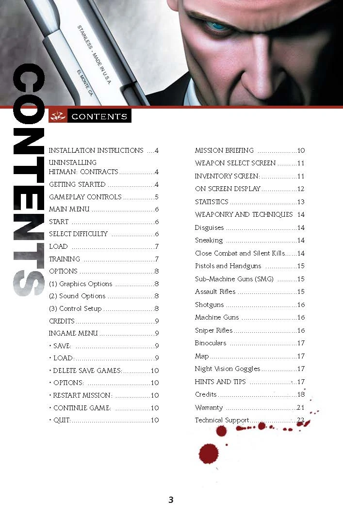 Hitman: Contracts "Manual (Руководство пользователя)"