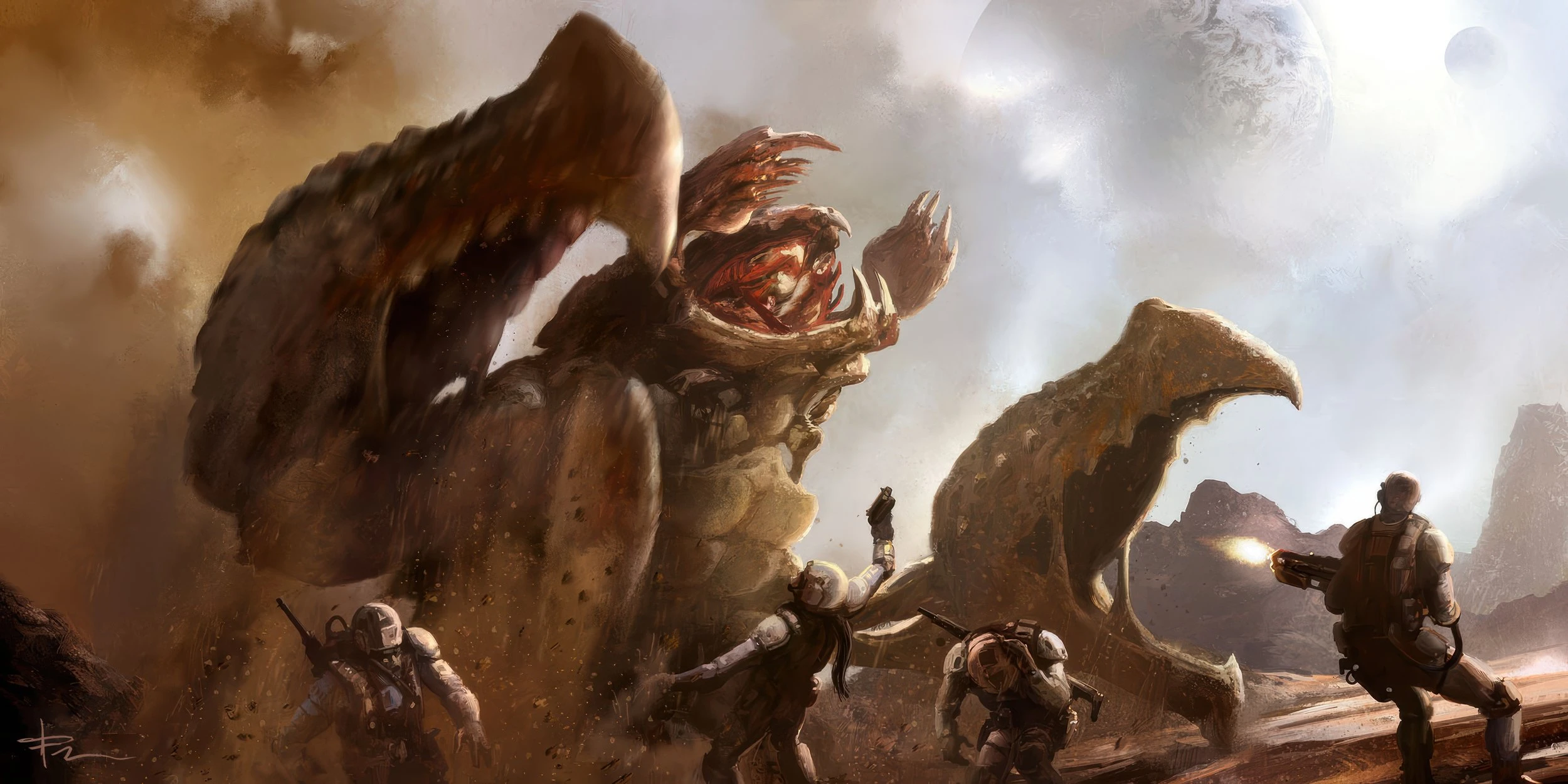 В сети появились концепт-арты отменённой Evolve 2