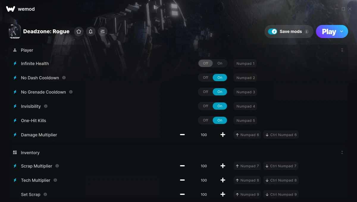 Deadzone: Rogue "Трейнер +20" [UPD: 12.08.2025] {GreenHouse / WeMod}