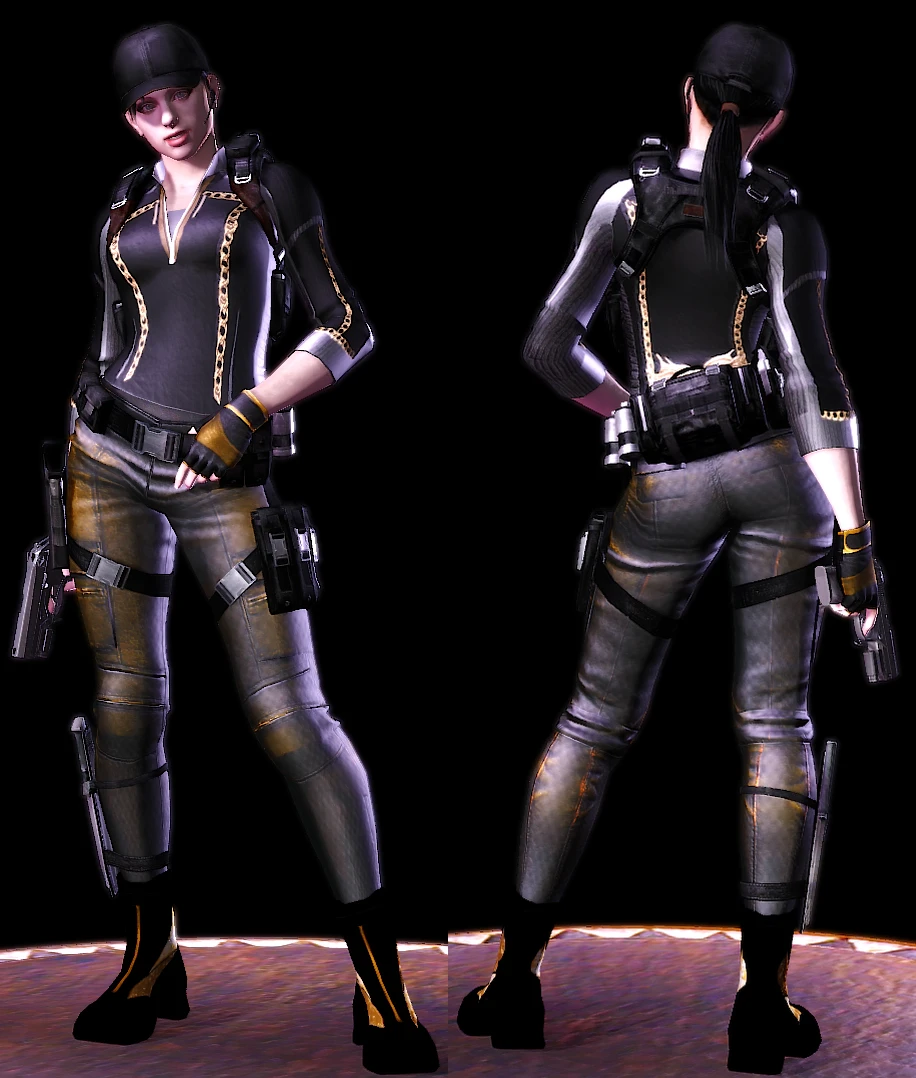 Resident Evil 5 "Джилл в черном костюме BSAA"