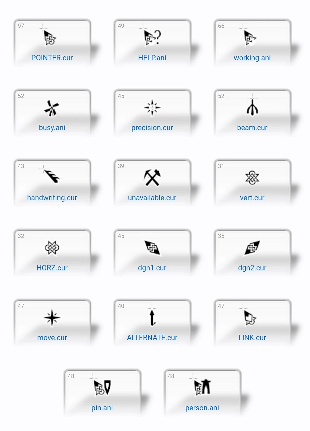 The Elder Scrolls V: Skyrim "Курсоры мыши для Windows в стиле Skyrim" [v1.1] {Bl_ackbird}