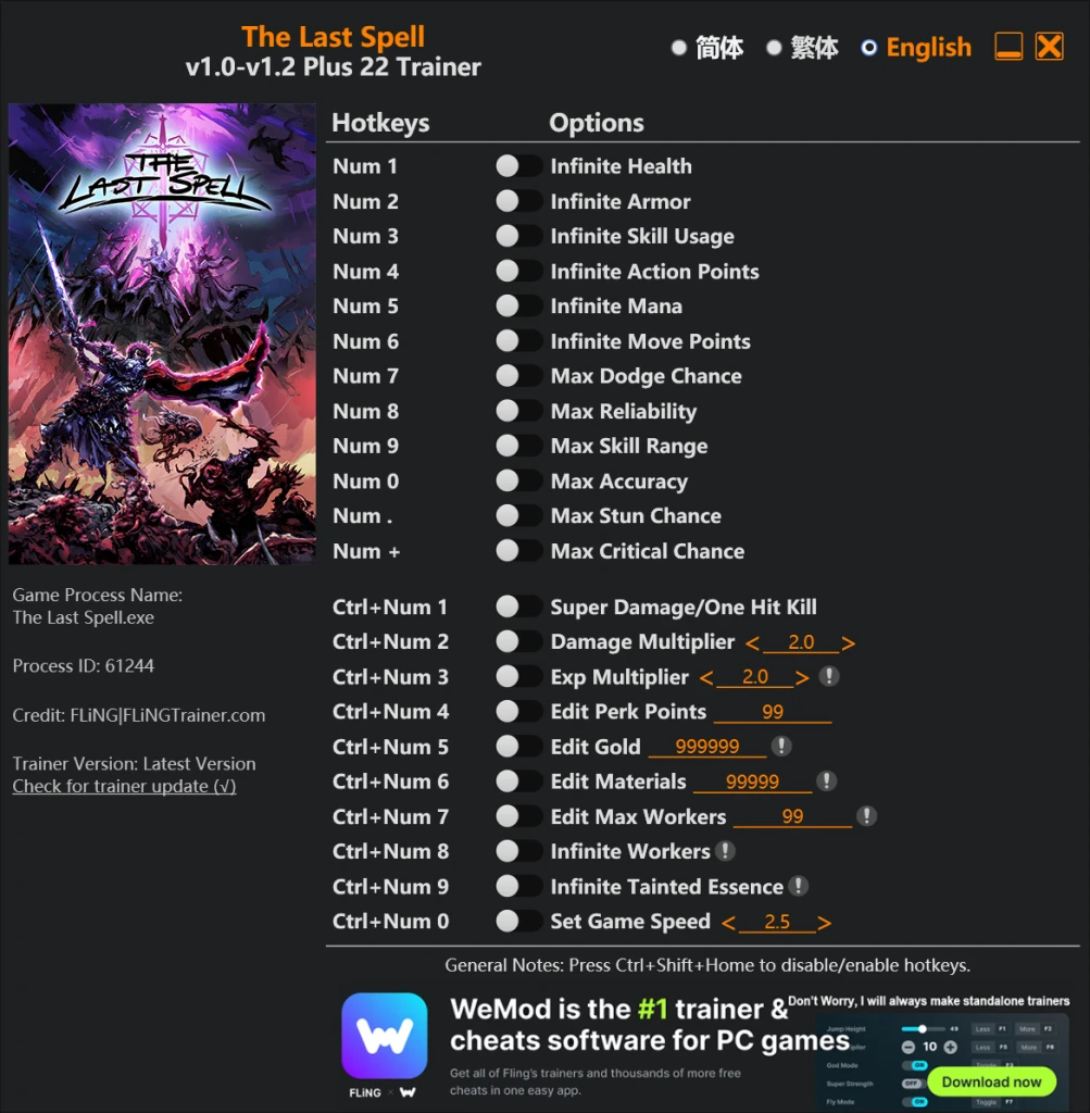 The Last Spell "Трейнер +22" [1.0 - 1.2] {FLiNG}