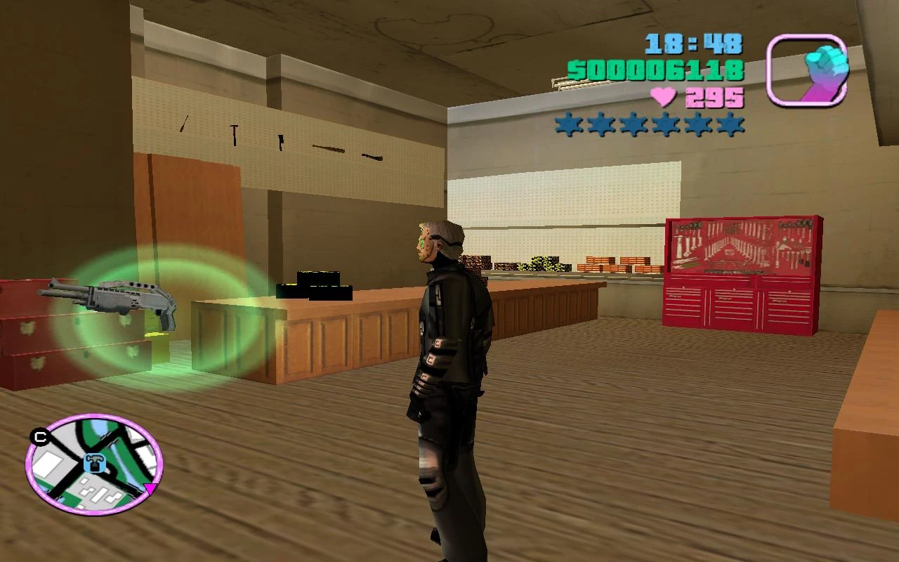 Grand Theft Auto: Vice City "Возможность установить два вида пикапов с оружием 2.0"