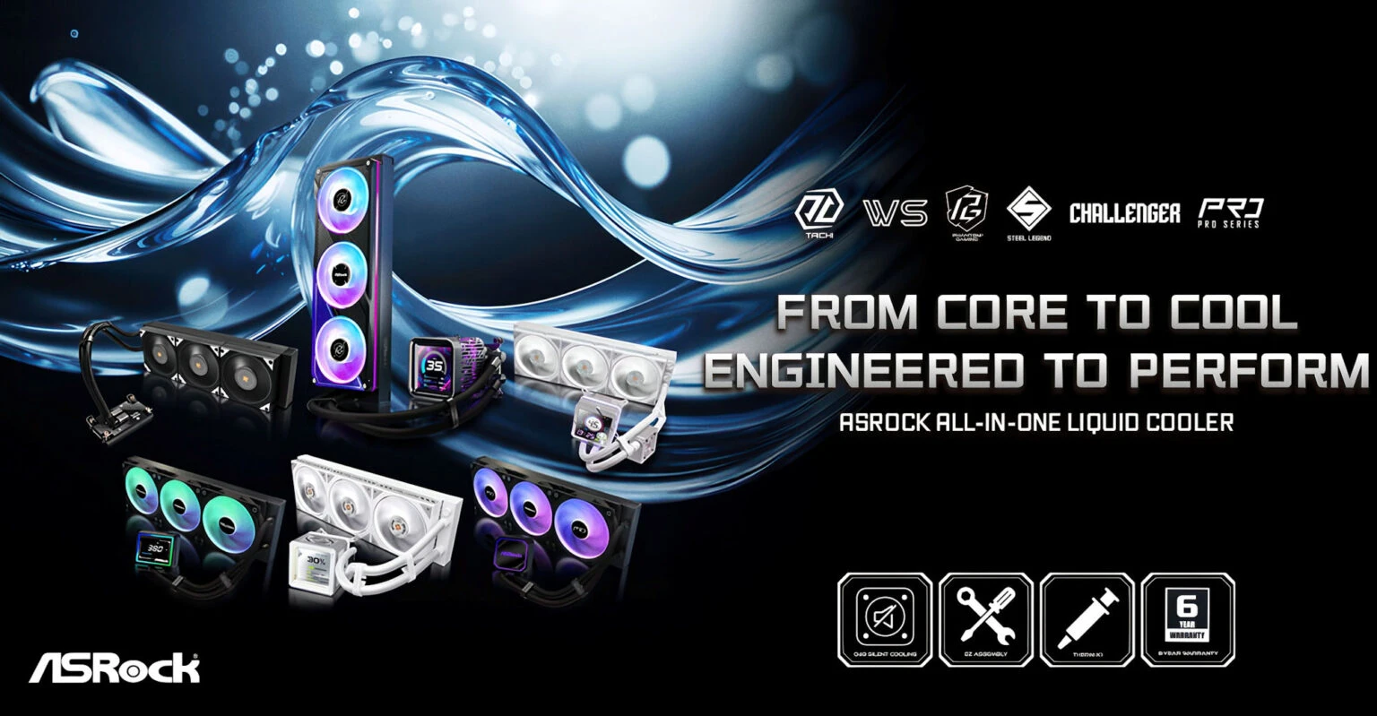 ASRock выходит на рынок систем жидкостного охлаждения с несколькими новыми линейками