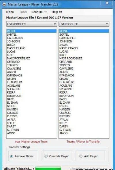Master League Transfer Tool 1.3