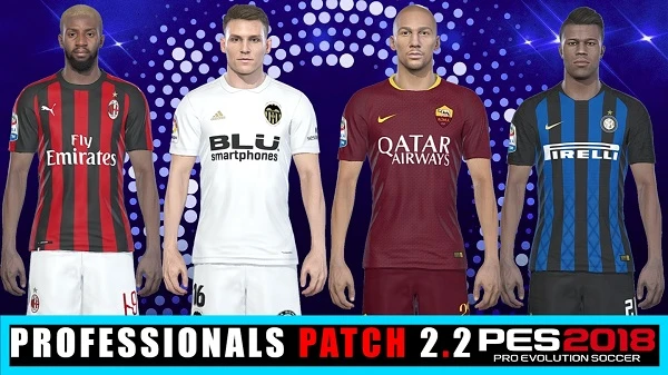 Pes 2018 "Professionals Patch 2.2 Option File 15/08"