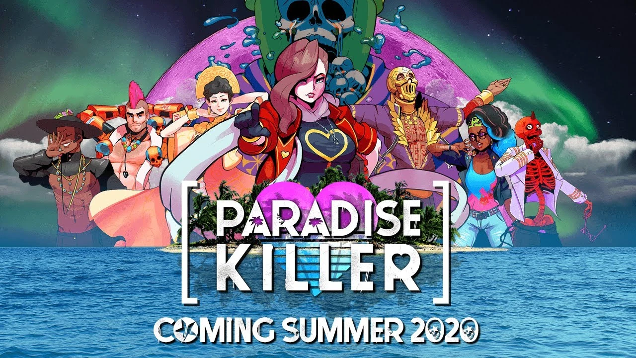 Анонсирующий трейлер игры Paradise Killer в стиле 80-х