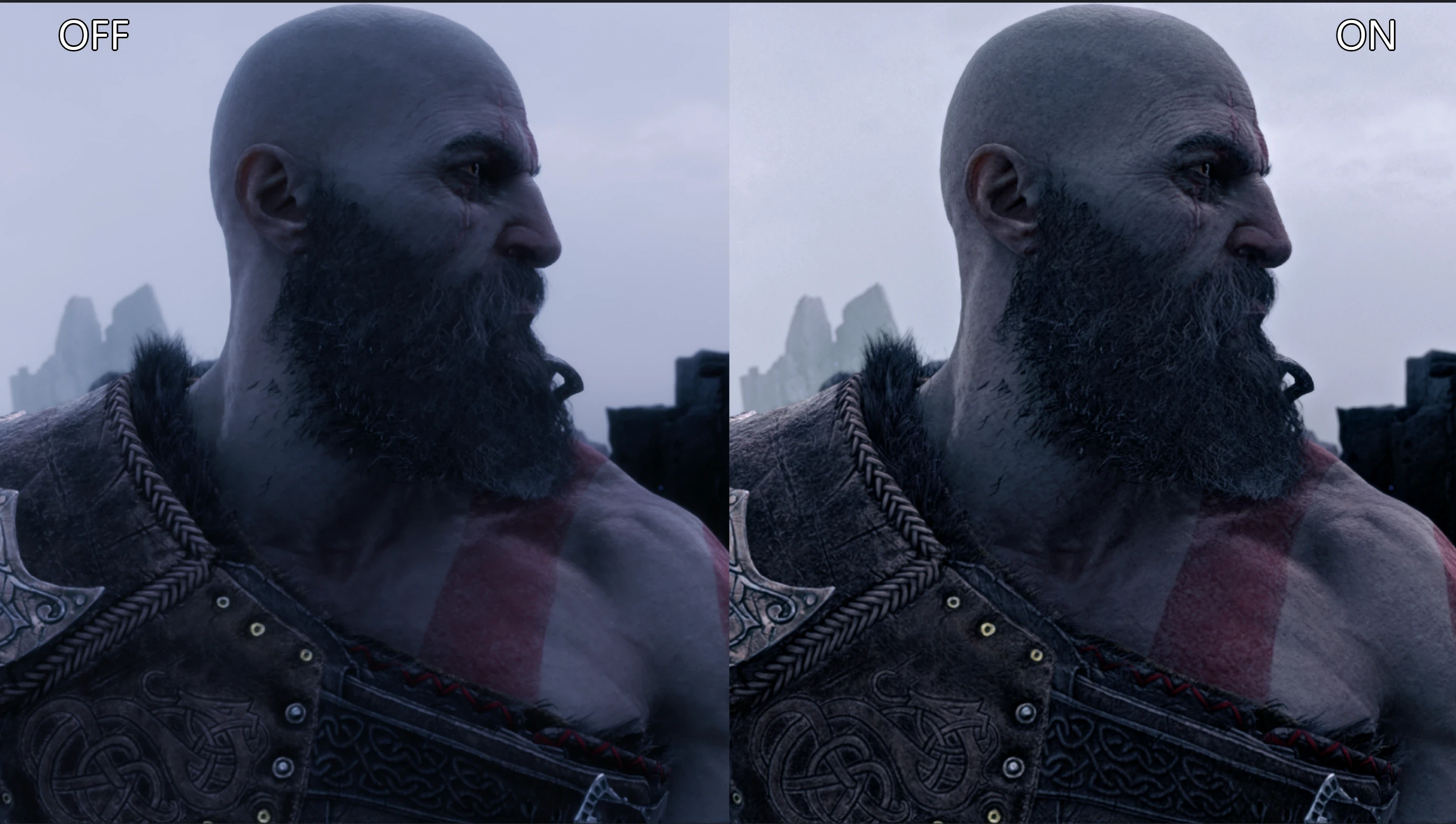 God of War: Ragnarok "Реалистичные цвета и детали"