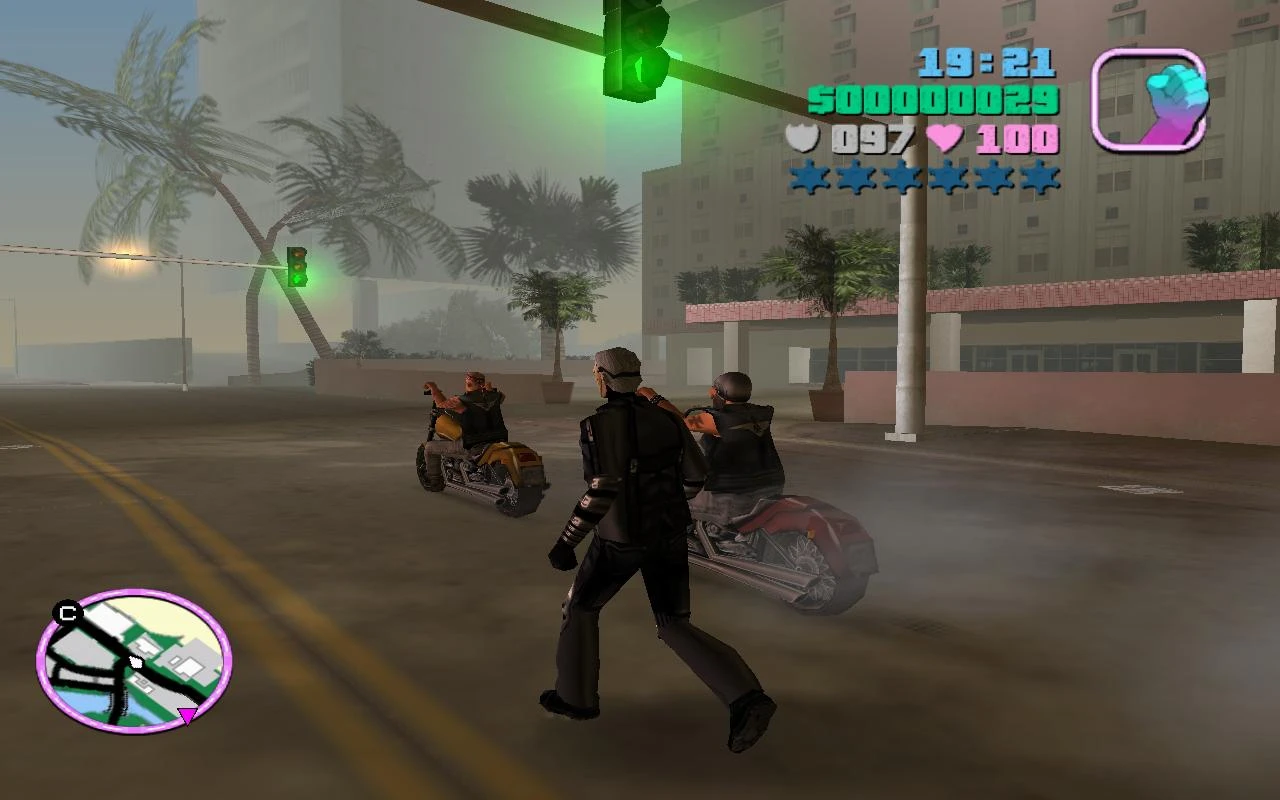 Grand Theft Auto: Vice City "Байкеры в трафике 1.2"