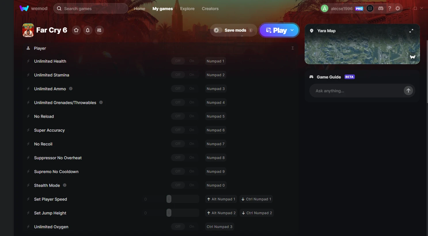 Far Cry 6 "Трейнер +35" [UPD: 02.07.2024] {FLiNG / WeMod}