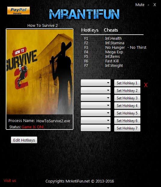 How to Survive 2: Трейнер/Trainer (+8) [02.06.2016] {MrAntiFun}