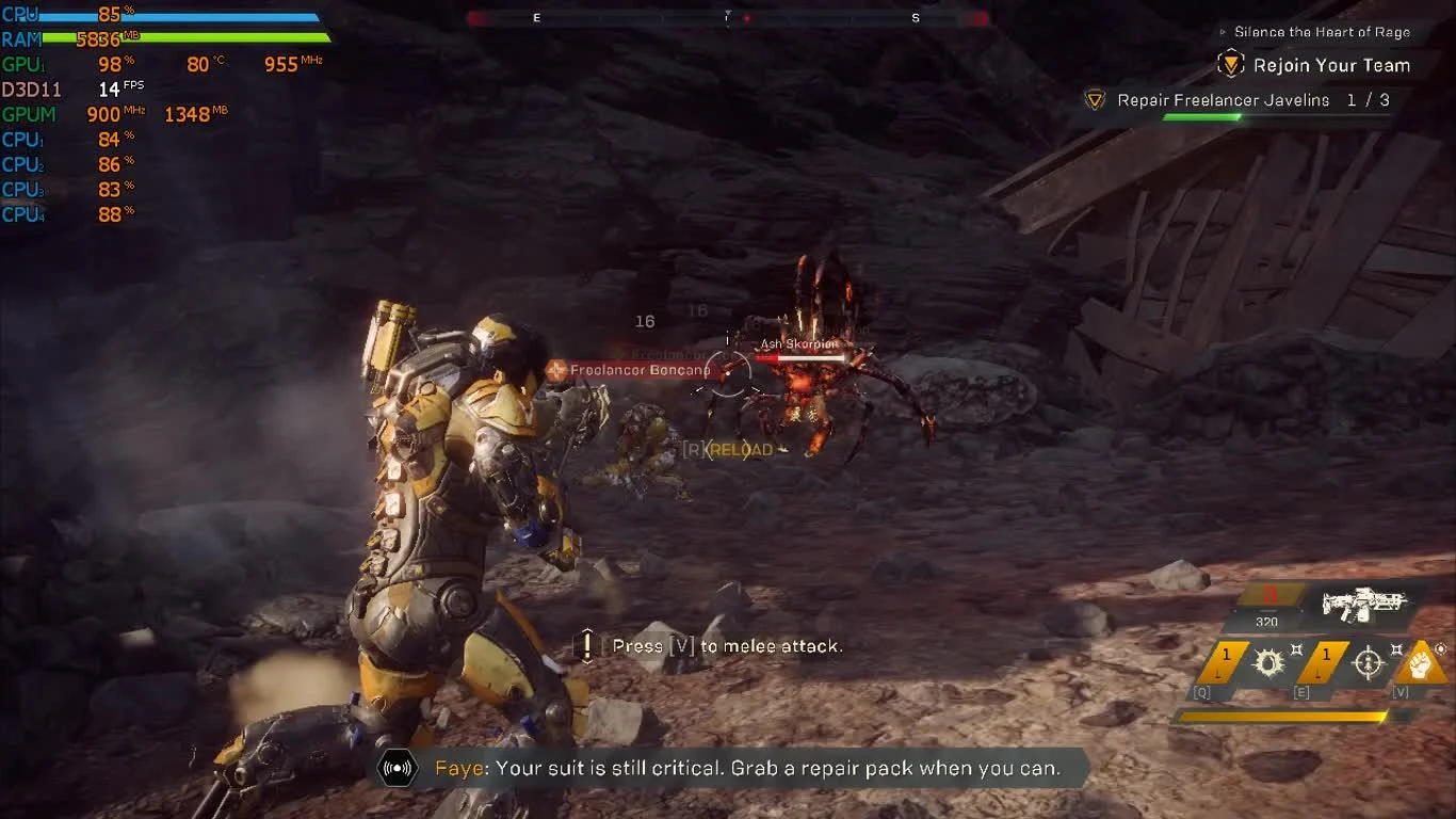 Anthem на слабом ноутбуке