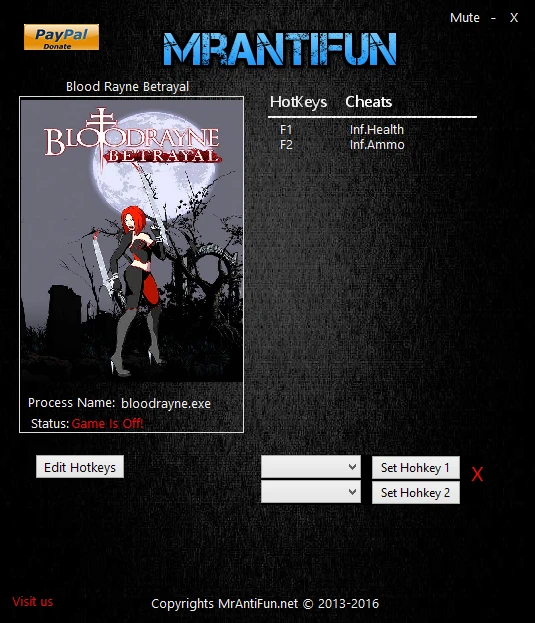 BloodRayne: Betrayal: Трейнер/Trainer (+2) [1.1.2016] {MrAntiFun}