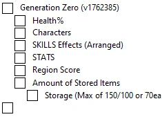 Generation Zero - Alpine Unrest: Таблица для Cheat Engine [1762385] {Zhir}