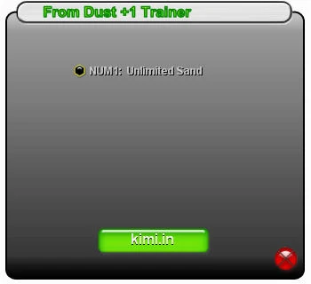 From Dust: Трейнер (Бесконечный Песок) [1.0] {kimi.in}