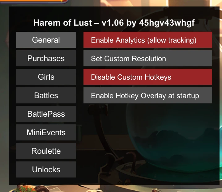 Harem of Lust: Battlecards "Чит-Лаунчер +20" [1.06] {45hgv43whgf}