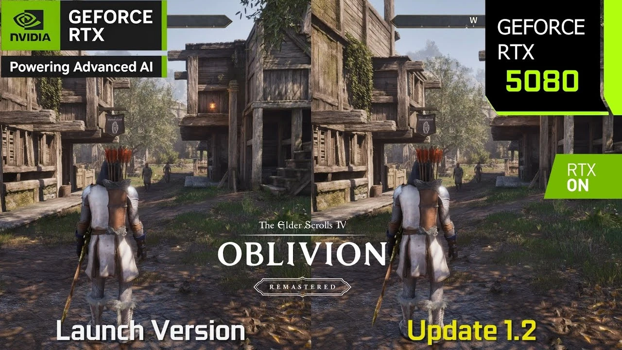Патч 1.2 для ремастера Oblivion повышает производительность, но игра всё ещё не может преодолеть 30 к/с на RTX 5080 в 4K