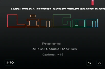 Aliens - Colonial Marines: Трейнер/Trainer (+16) [1.0.55.53346] {LinGon}