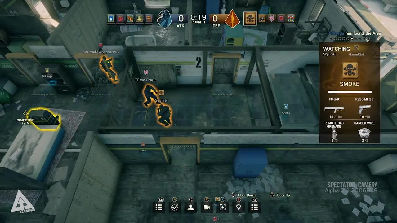 Демонстрация режима наблюдателя в Rainbow Six: Siege