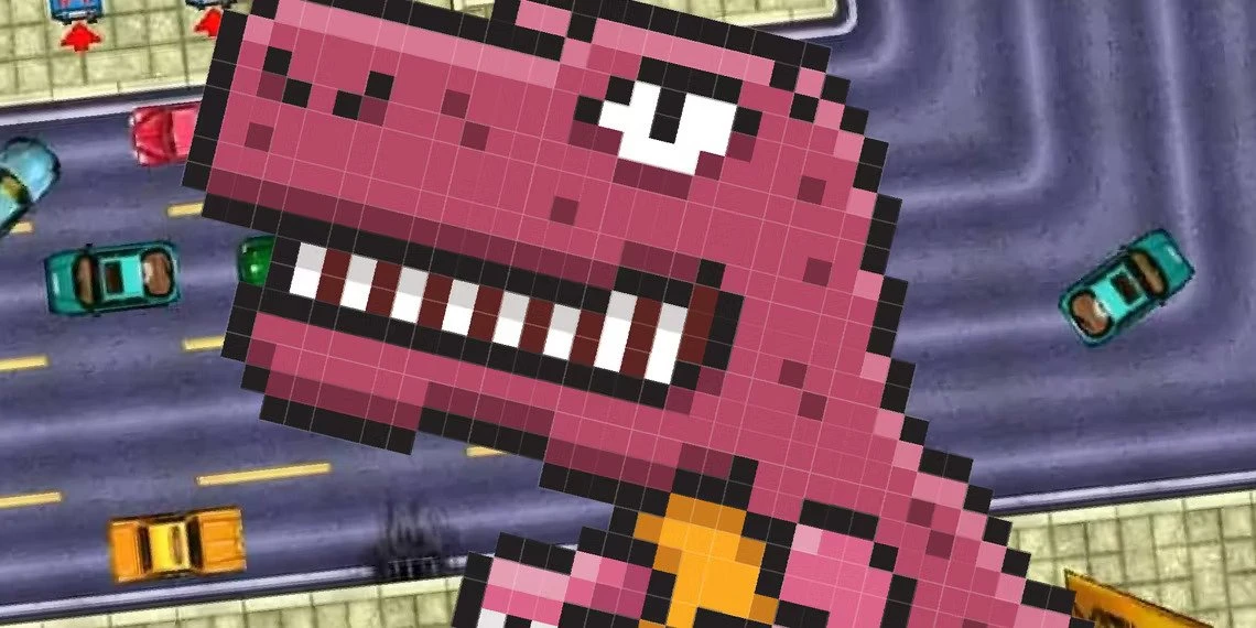 Серия Grand Theft Auto начиналась как техническая демоверсия про динозавра